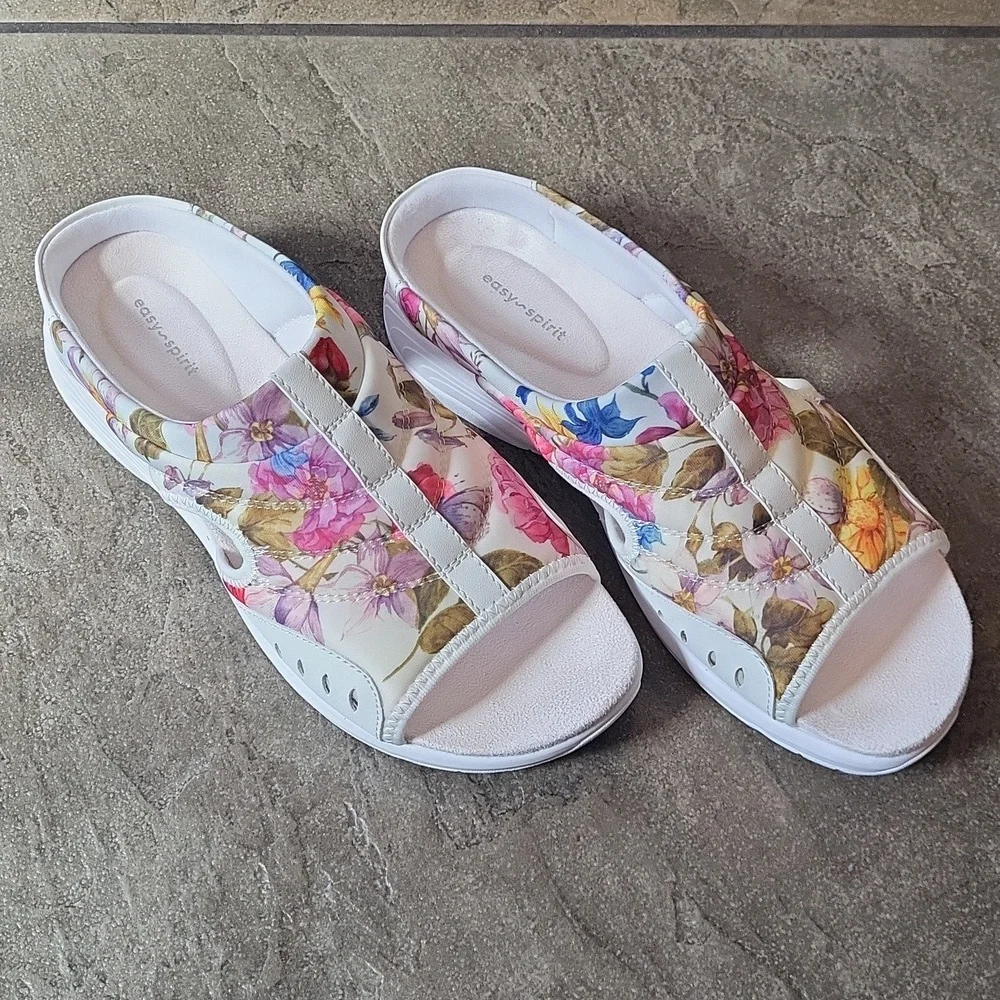 EASY SPIRIT Traciee Slip on SandalsSZ 9WIDE - Picture 1 of 7